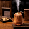 New USB Mini Antidry Burning Wood Grain Super Large Fog Spray Diffuser Office Home Air Humidifier Gift