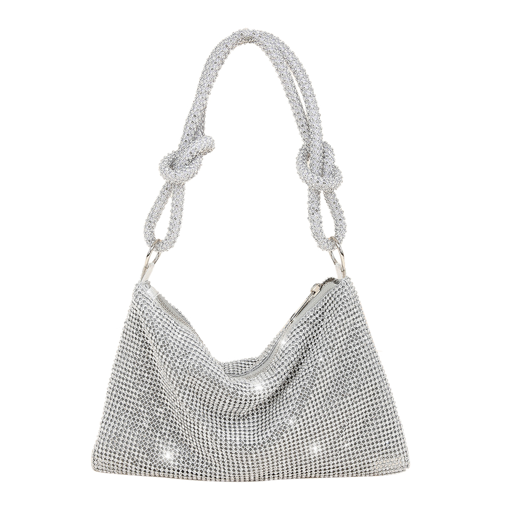 Women Shiny Rhinestone Dinner Bag New Party Wedding Purses Luxury Full-Diamond Ladies Handbag Designer Sparkly Evening Bags