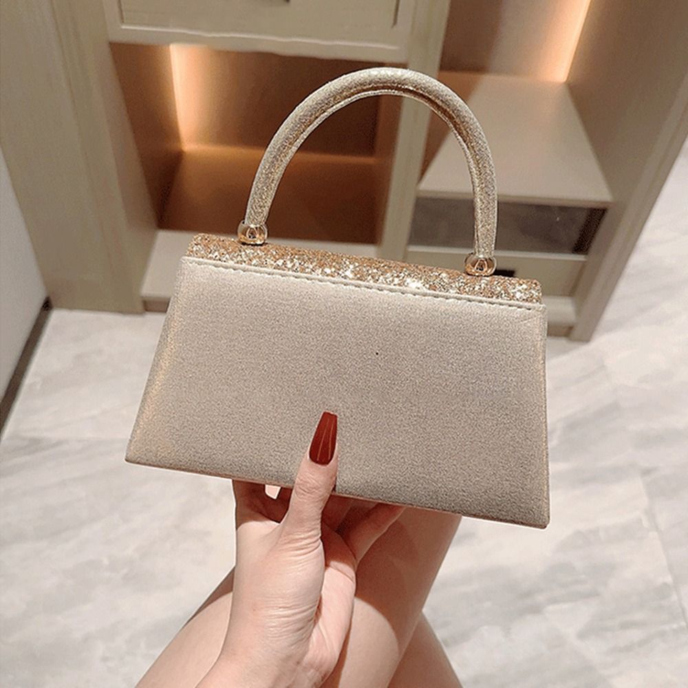 Gold Sequin Evening Bag Women Elegant Fashion Banquet Clutch Chain Shoulder Bags Luxury Purse Female Wedding Party Handbags