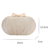 Wedding Bridal Clutch Handbag Women Evening Party Bag Chain Shoulder Bags Elegant Rhinestones Egg Shape Banquet Clutch Purse