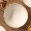 New Design Wholesale Creative Modern Glaze Ceramic Porcelain Soup Pasta Serving Bowls for Gift Set