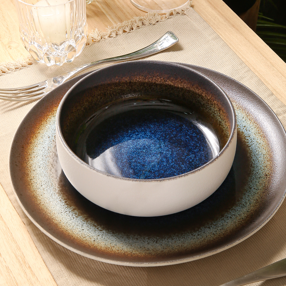 New Round Large Serving Hotel Colored Glazed Ceramic Soup Bowls Custom Special Italian Bowl Salad Bowl