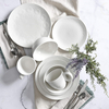 High Quality Popular Design Ceramic Stoneware Porcelain White Dinnerware Set 16 Piece Round Plate Tableware Set