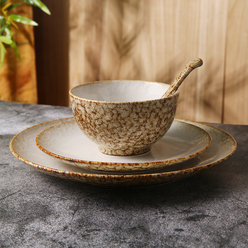  Nordic Ceramic Tableware Set Customized Porcelain Plates Dinner Dishes for Restaurant Hotel Ceramic Dinnerware Sets