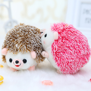 Cute Hedgehog Doll Keys Keychain Girls Cartoon Car Keyring Kawaii Women Bag Accessories Creative Cartoon Plush Doll Keychain