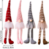 Christmas striped knitted hat Rudolf hanging leg doll Faceless doll Dwarf ornament Nordic style decoration