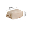New PU Leather Cosmetic Bag Waterproof Multi-function Storage Bags Double Zipper Large Capacity Storage Tool with Handle Travel