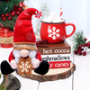 New Christmas White Bearded Faceless Doll Creative Design Elf Doll Rudolf Ornament