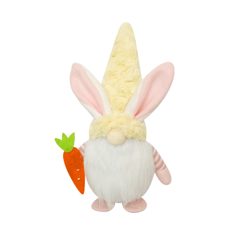 Easter Rabbit Doll Decoration Faceless Elderly Dwarf Doll Festival Home Decor Cross Border New Style