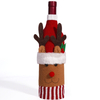 Christmas Decorations, Santa Claus Snowman Wine Bottle Covers, Champagne And Red Wine Bottle Covers,