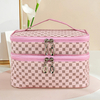 Large Capacity Makeup Bag Double Zip Women Cosmetic Bag Bathing Pouch Travel Toiletries Organizer Waterproof Storage Make Up Cas