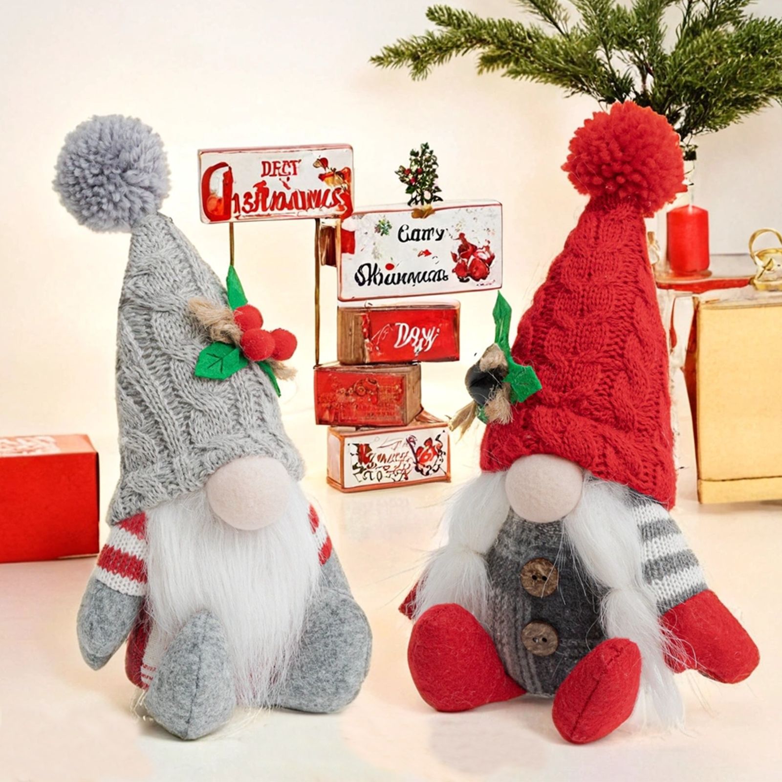  Border Faceless Elderly Dwarf Goblin Doll Decoration Scene Decoration Christmas Decoration