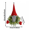 New Christmas Wreath Luminous Faceless Elderly Creative Door Hanging Window Decoration