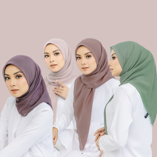 90*90CM Headwrap Heavy Chiffon Square Scarf Muslim Hijabs Women Underscarf Fashion Casual Plain Color Hijab