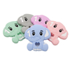 Cute-idea 1pc Elephant Teether Cartoon Animal Baby Teethers Food Grade Silicone Beads Baby Products Chewable Pacifier Toys DIY