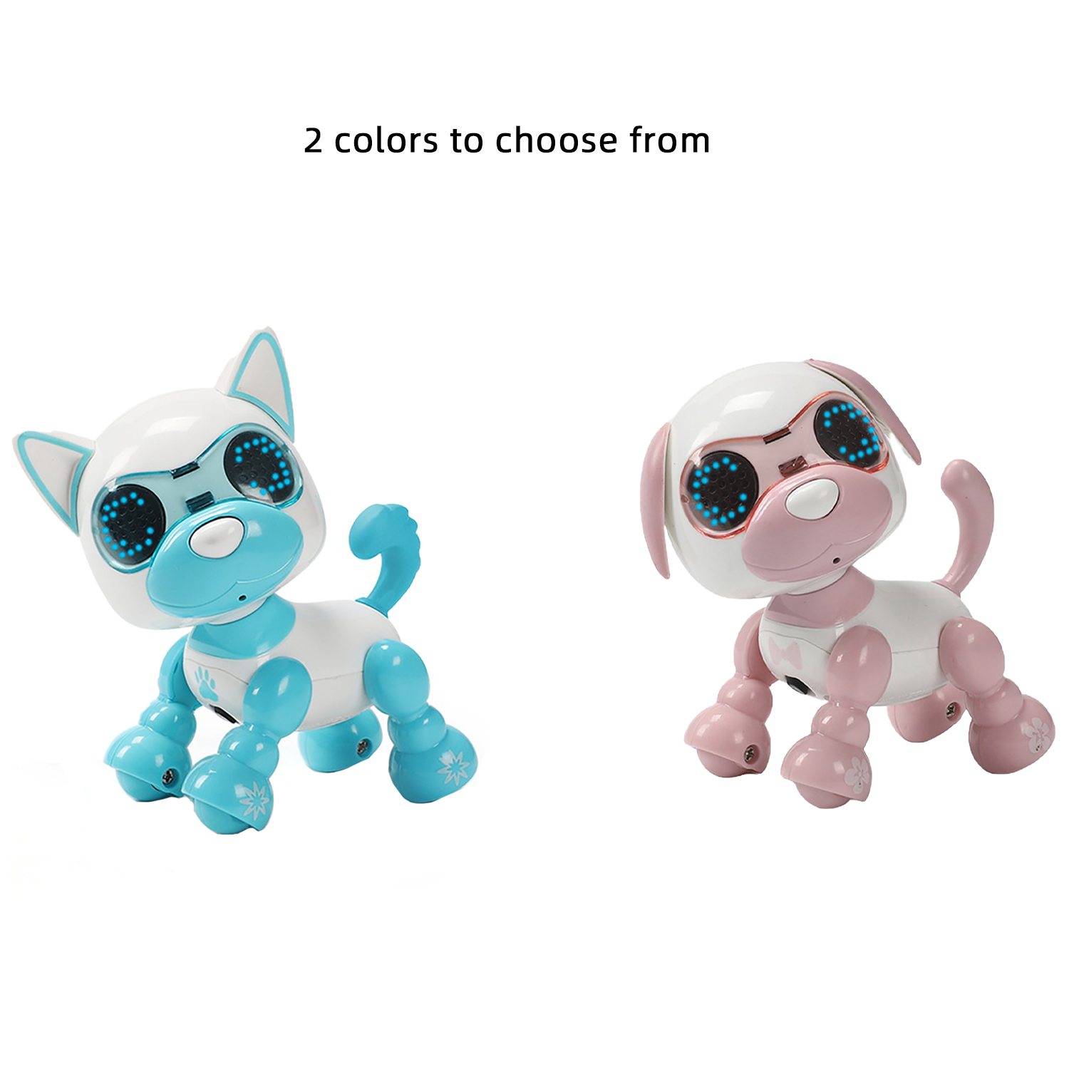 Early Education Intelligent Recording Dog, Touch Sensing Singing, Children's Interactive Toy Robot Dog with Lighting