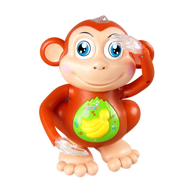 New Children's Electric Dancing Monkey Singing Cartoon Toys Swing Walking Monkey Toy Phone Musical Toys For Baby Toddler Gift