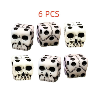 Halloween Dice Set White Skull Game Novel Casual Toys Dungeons And Dragons Sports And Entertainment Role Playing Board Game