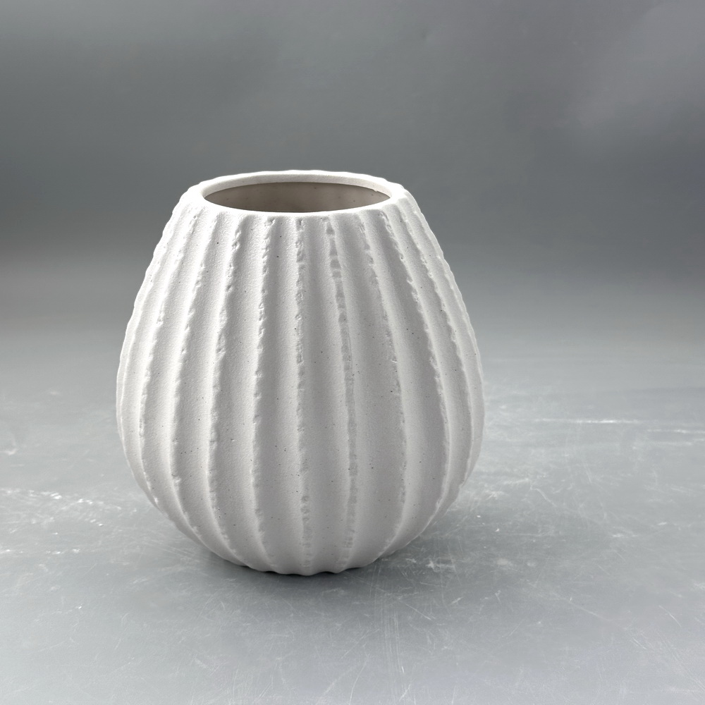 Creative Plain Ceramic Vase Table Top Decoration Flower Vase Exquisite Ceramic Crafts