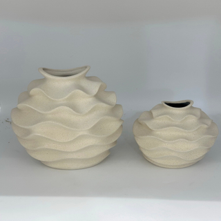 White Stone Rock Shape Ceramic Porcelain Vases for Wedding Center Piece Flower Vase Home Decor