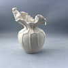 2025 Nordic Decoration White Clay Pottery Flower Minimalistic Small Bud for Shelf Home Decor Modern Minimalist Ceramic Vase