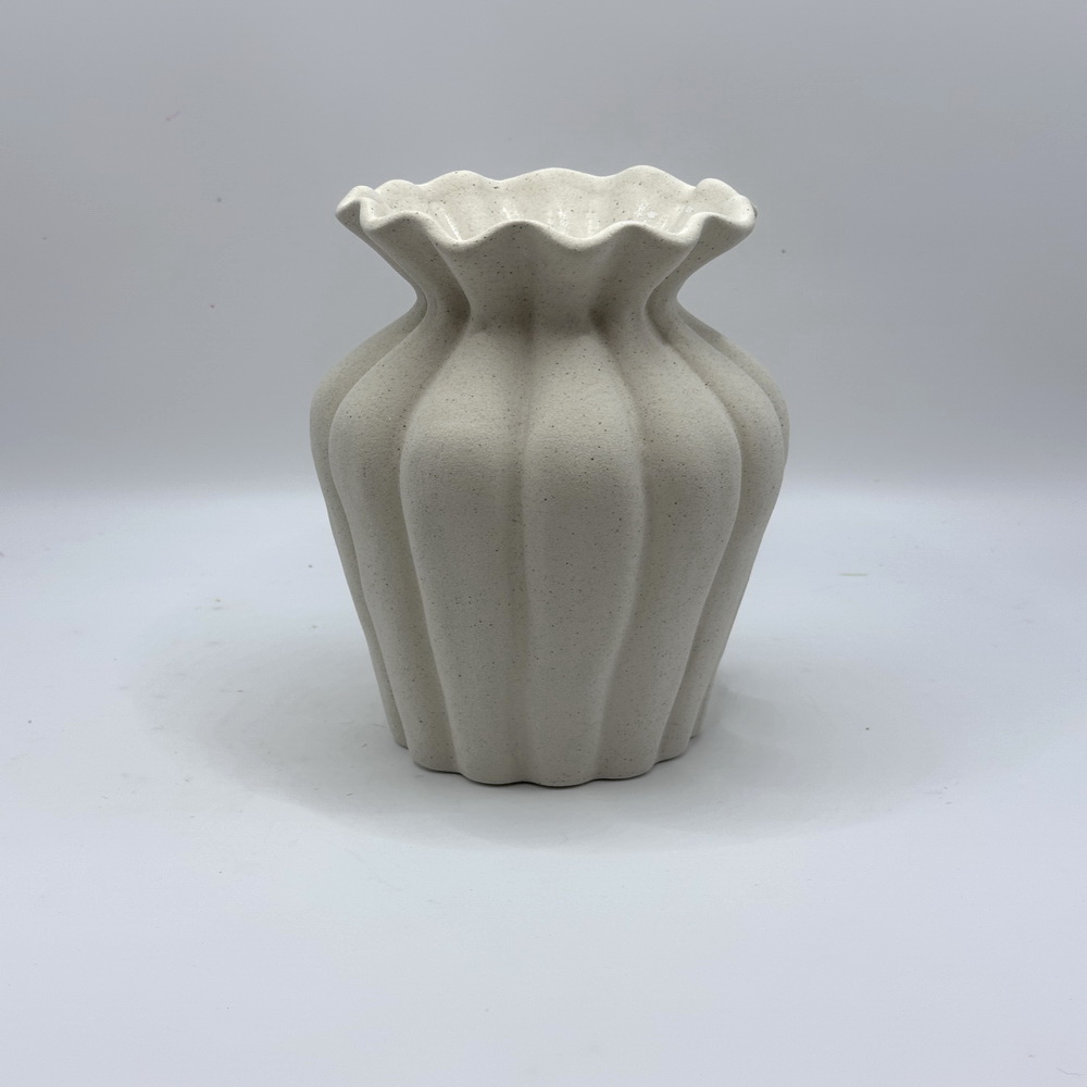 Carambola Shaped Vase,Home Decor Dried Flower Vase,Porcelain Fruit Vases For Living Room And TV Cabinet,Tabletop Decorative Vase