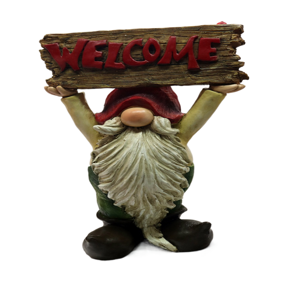 Dwarf Resin Craft Cartoon Characters Independent Station Small Squat Toilet Ornaments for Garden Or Holiday Gifts