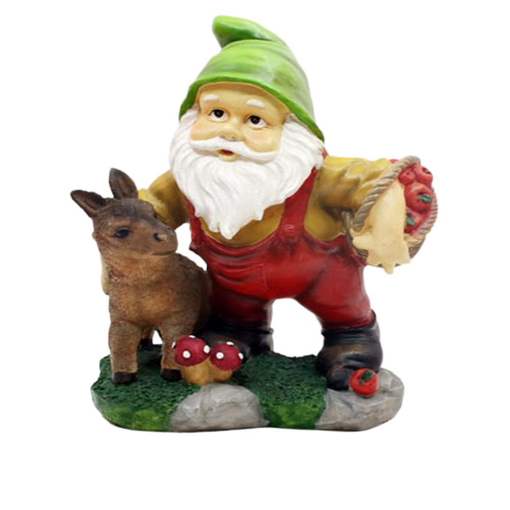Wholesale Handpainted Popular Resin Gnome Figurines for Garden Decoration Ornament