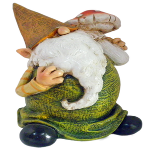 Custom Painted Animal Pattern Resin Statues Outdoor Garden Decorations Candy Dwarf Mushroom Anime Ornaments for Courtyard Home
