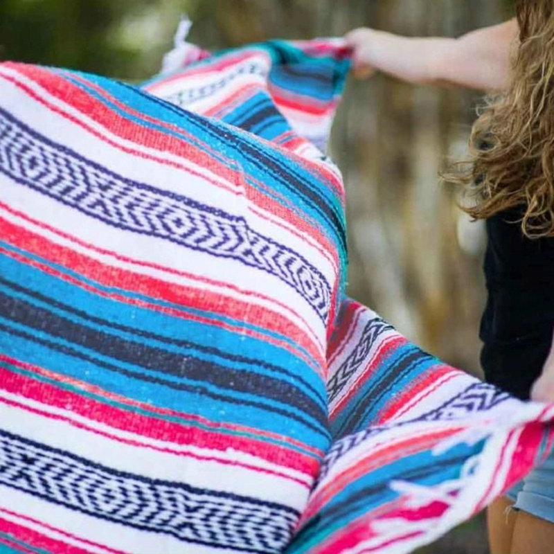 Newest Mexican Blanket Geometric Fringe Woven Yoga Mat Blanket Fashion Blanket Hand Woven Mat Blanket