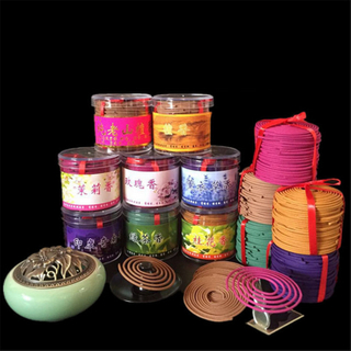 48Pcs/Box Bathroom Interior Bedroom Toilet Odor Of Natural Perfume Aromatherapy Sandalwood Coil Incense Tibetan Incense India