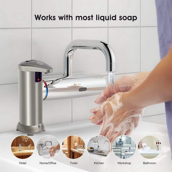 Sanitary Hotel Rooms Manual Triple Wall Mount Liquid Soap Dispenser