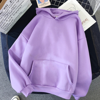 Solid Oversized Hoodies Women Clothing Polyester Blouses Bottoming