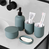 Bathroom Set Ceramic Lotion Bottle Mouth Cup Soap Box Storage Tank Nordic Simple Creative Household Goods Bathroom Accessories