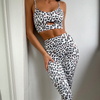 2023 New 2 Piece/set Tracksuits Women&#39;s Leopard Print Yoga Set Sports Suit Women Lounge Wear Crop Tops Sexy Women Leggings
