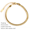 Gold Color Bracelet Stainless Steel Twist Cuban Chain Bracelet for Women Chain Bracelet Jewelry Gifts Wholesale Dropshipping