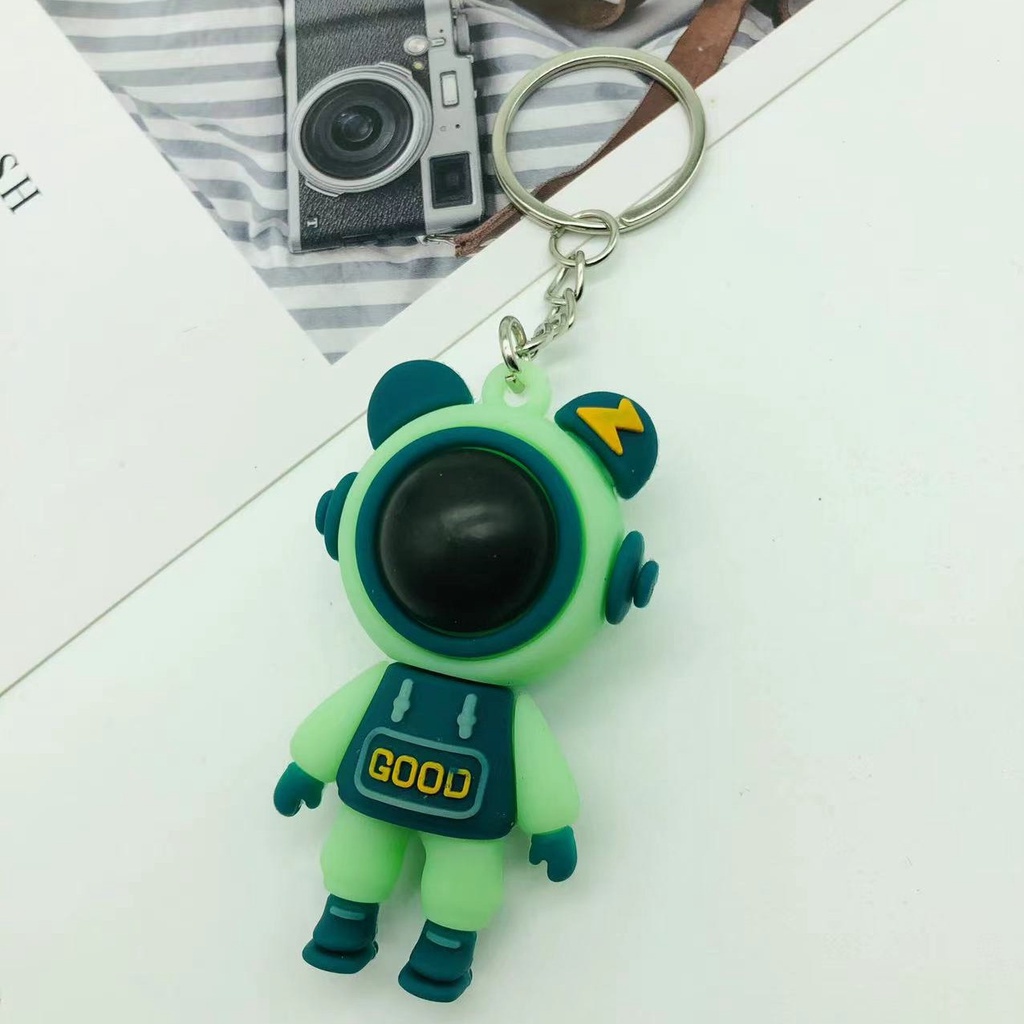  Cute Resin Keychain Charm Tie The Bear Pendant For Women Bag Car KeyRing Mobile Phone Fine Jewelry Accessories Kids Girl Gift