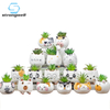Strongwell Factory Promotion Ceramic Flower Pots Cartoon Animal Miniature Model Green Plants Potted Home Gardening Decoration