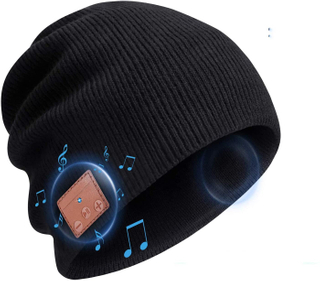 Ski Hats Rechargeable Led Lights Wireless Music Beanies Winter Warm Headphone Fluorescent Outdoor Night Run Fishing Knitted