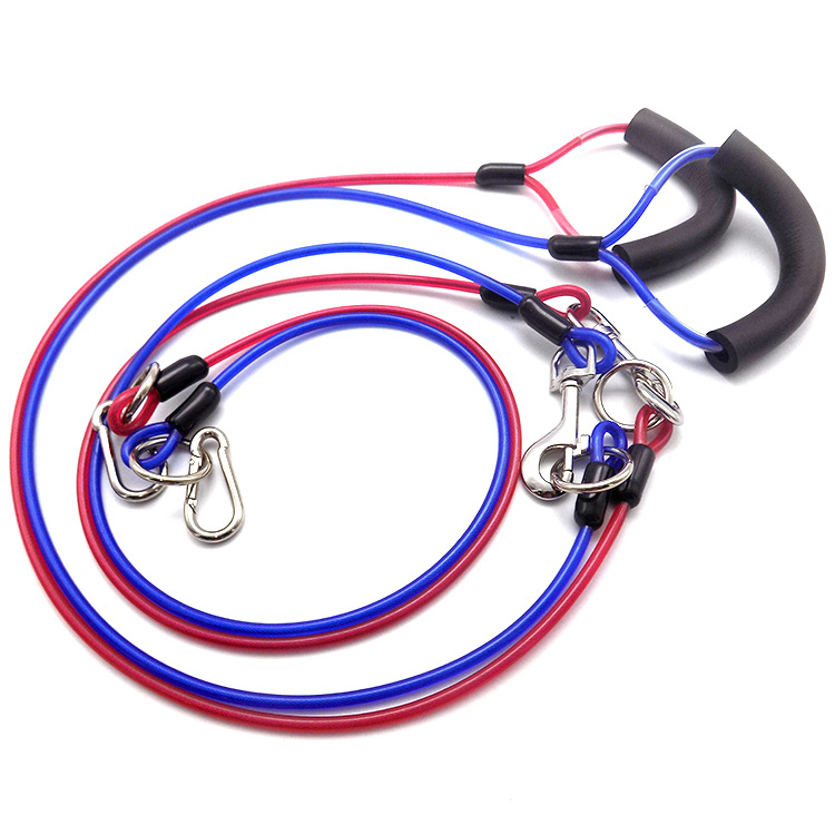 2024 Dog Lead Newest Style Design Rubber Steel High Quality Solid Rope Pet Leash
