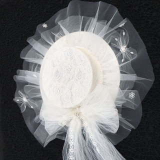 Satin Cloth Gauze Flower Church Hat Tea Party Smart Casual Formal Flower Mesh Top Hats Wedding Hat For Women Ladies