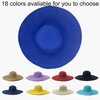 High Quality Formal Hat Ladies Sun Beach Foldable Floppy Paper Large Brim Women Red Straw Hat Wholesale Packable Straw Hats