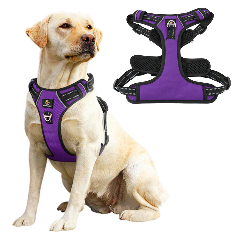 High Quality Custom Logo Waterproof Reflective Adjustable Dog Vest Designer Luxury No Pull Pet Dog Harness