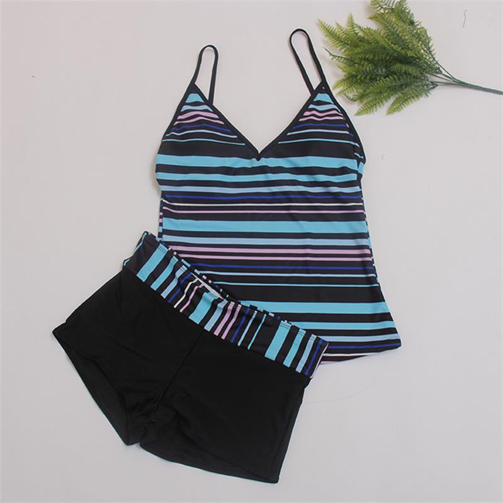 Tankini 2024 Two Piece Swimsuit Women With Shorts High Waist Swimwear Female Bathers Bathing Swimming Swim Suit Beachwear