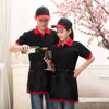 4 Style Universal Unisex Half Bust Bib Apron Restaurant Kitchen Coffee Tea Shop Waitress Uniforms Waist Short Apron With Pockets