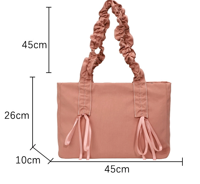 Women's Fabric Bag Exquisite And Versatile Underarm Bag, New Fashionable Simple Pleated Tote Bag, Casual Shoulder Bag