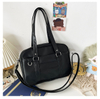 Style Shoulder Bag Women PU Leather JK Uniform Bag Girls Handbags Pure Color Crossbody Bags Itabag Tote Bolso
