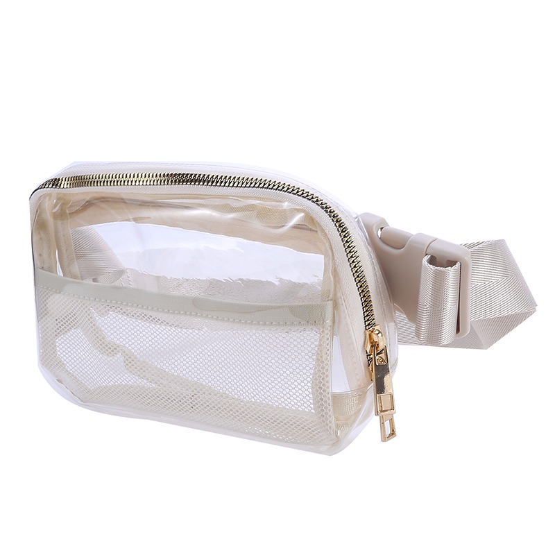 Clear Fanny Pack Belt Bag For Women Men Transparent Waist Pouch With Adjustable Strap Chest Bags For Workout Shopping Travel New