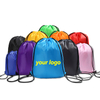 10/50/100/300/500 Pcs Custom Bag Printing Logo Schoolbag Promotional Gym Football Bag Drawstring Backpack Promotional Products