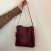 Women Leather Bucket Bag Multi Pocket PU Crossbody Bag Versatile Shoulder Tote Bag Satchel Hobo Bag Outdoor Travel Bag